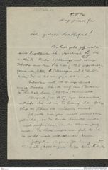Nachlass Franz Steindachner, Brief von Camillo Karl Schneider an Franz Steindachner (05.05.1914), Inv.Nr. 460.02, Seite 1